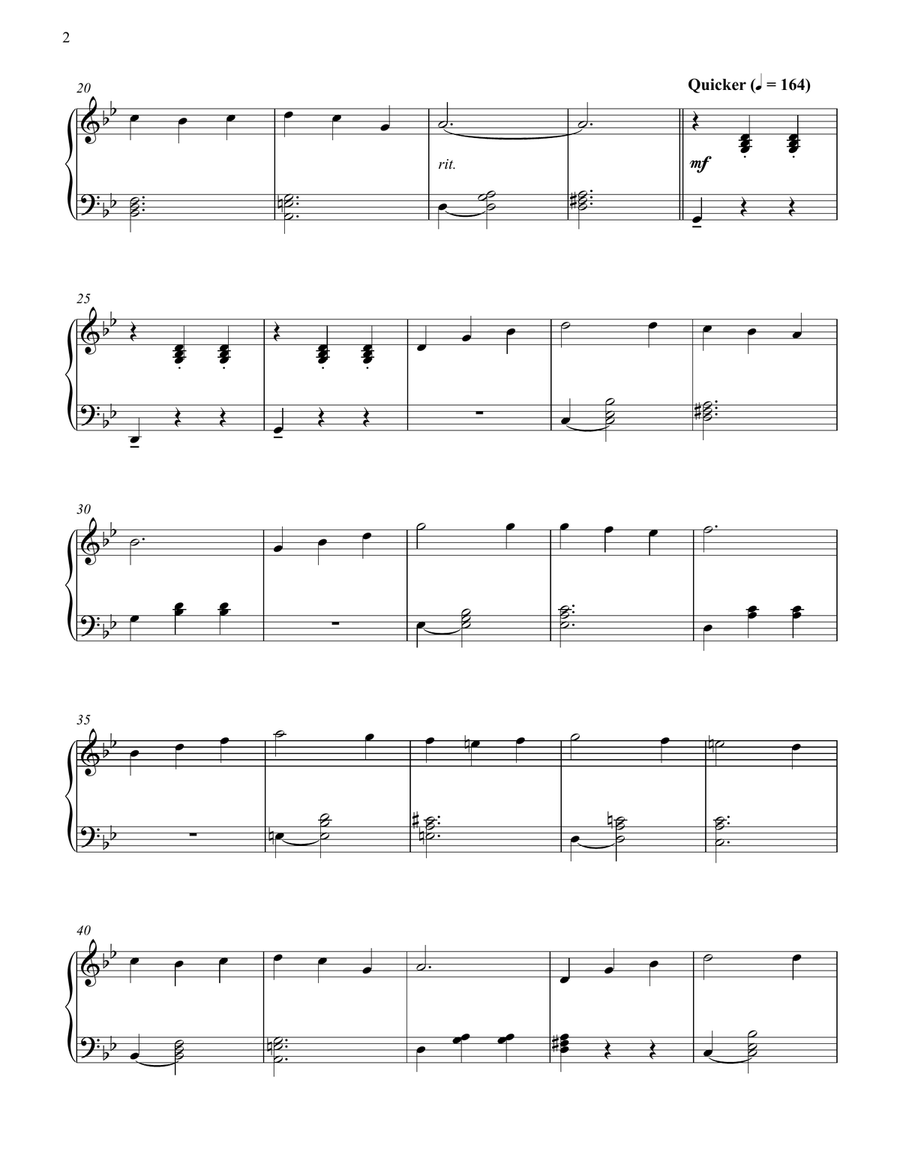Merry-Go-Round Of Life Merry-Go-Round Of Life Piano Solo scores gallery preview page 2