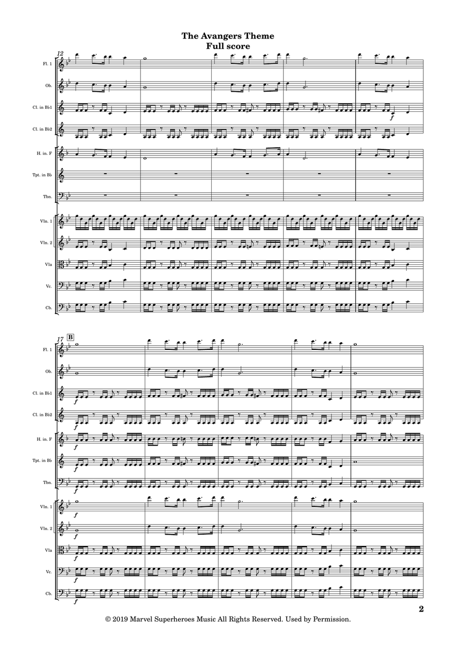 Avengers: Endgame Avengers: Endgame Chamber Orchestra scores gallery preview page 5