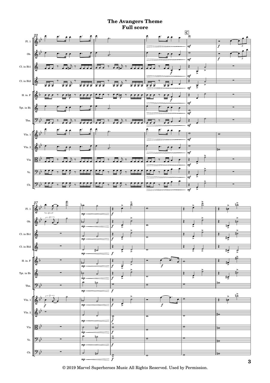 Avengers: Endgame Avengers: Endgame Chamber Orchestra scores gallery preview page 6
