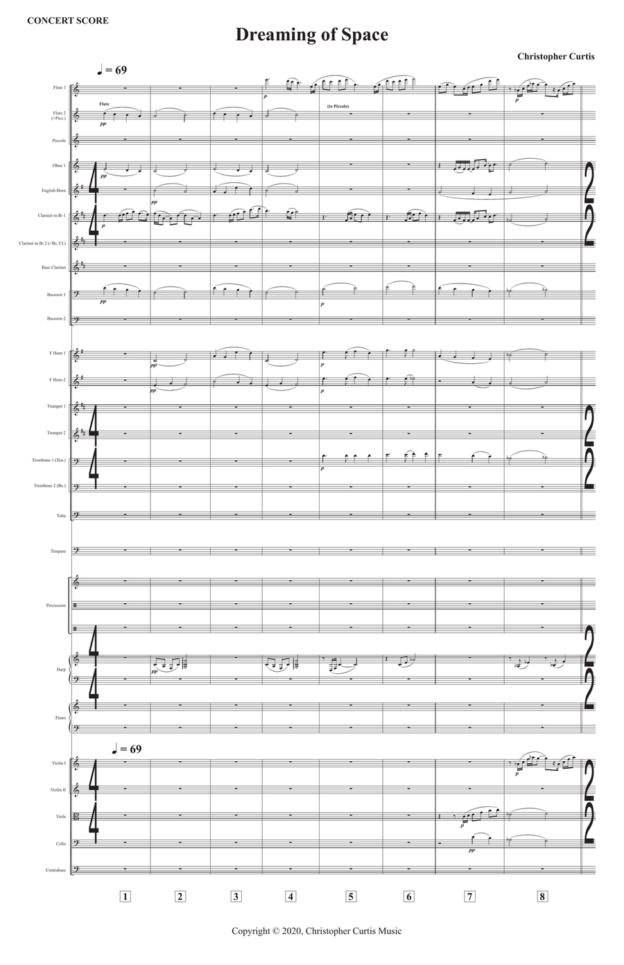 Dreaming of Space Dreaming of Space Full Orchestra scores gallery preview page 5