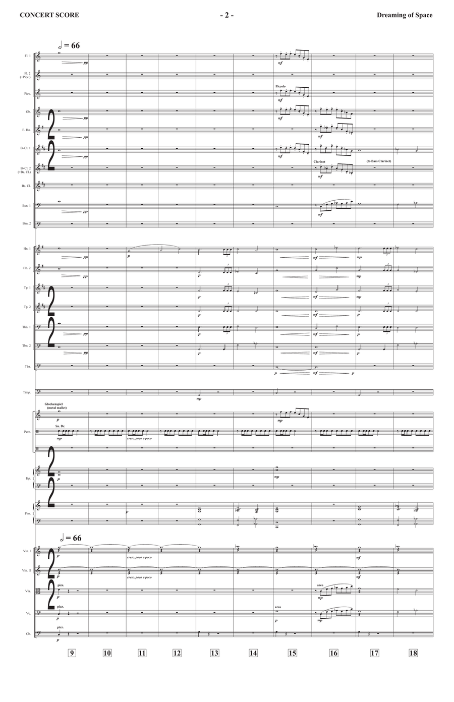 Dreaming of Space Dreaming of Space Full Orchestra scores gallery preview page 6