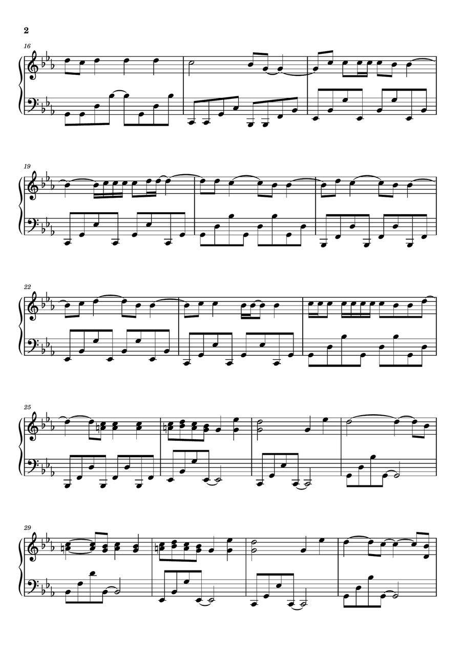 Sweater Weather Sweater Weather Piano Solo scores gallery preview page 2