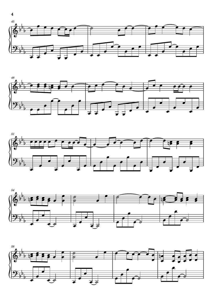 Sweater Weather Sweater Weather Piano Solo scores gallery preview page 4