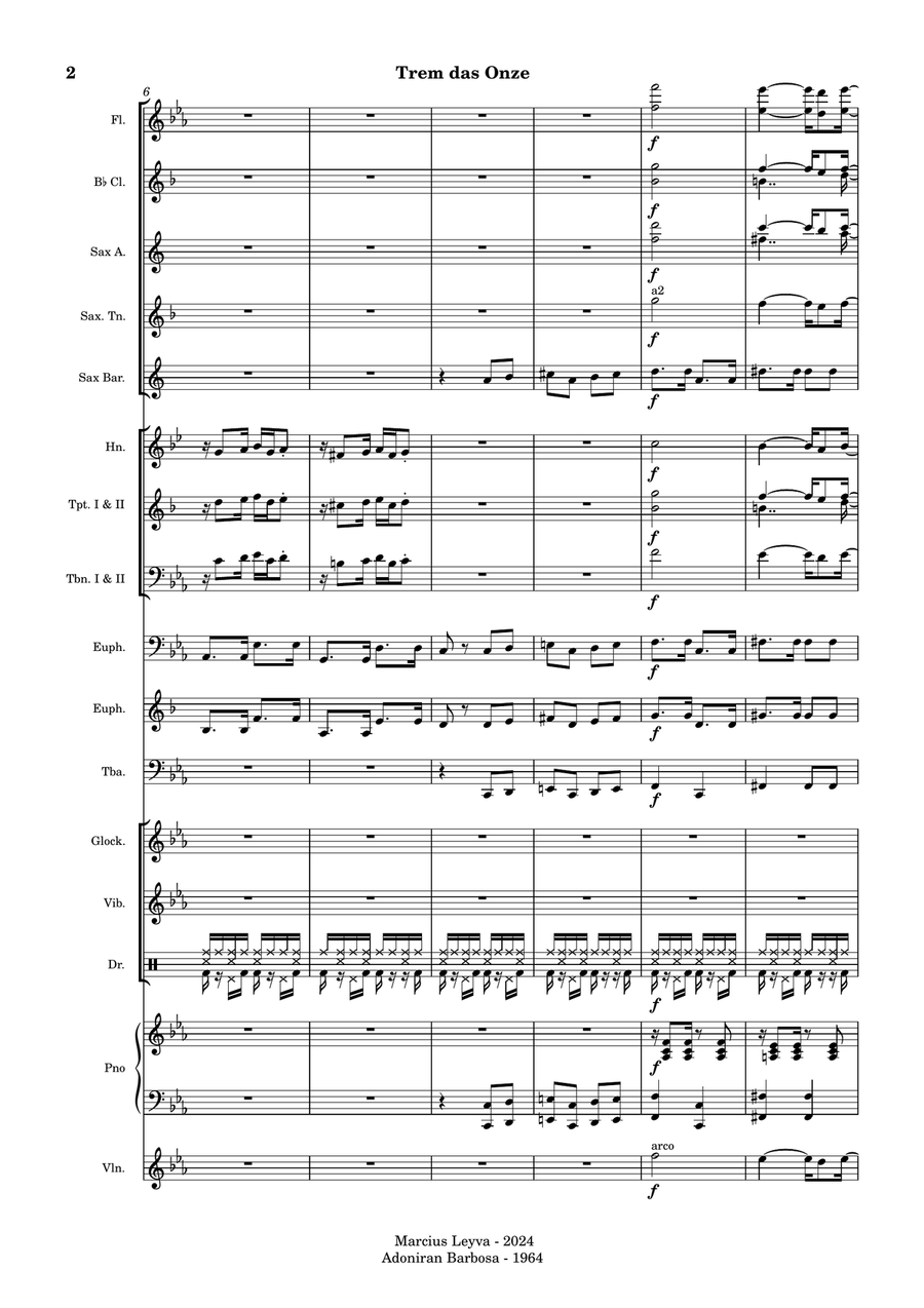 Trem das Onze Trem das Onze Full Orchestra scores gallery preview page 2