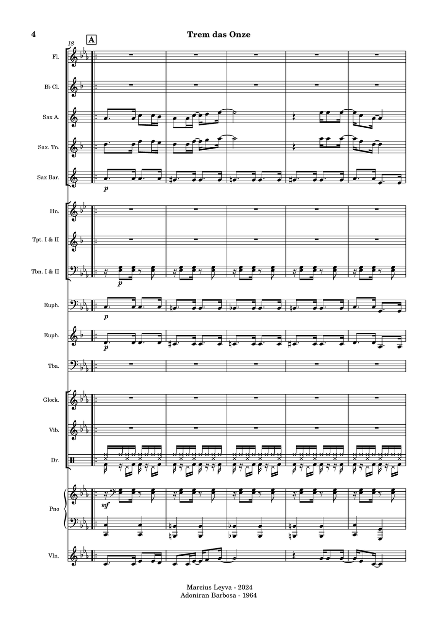 Trem das Onze Trem das Onze Full Orchestra scores gallery preview page 4