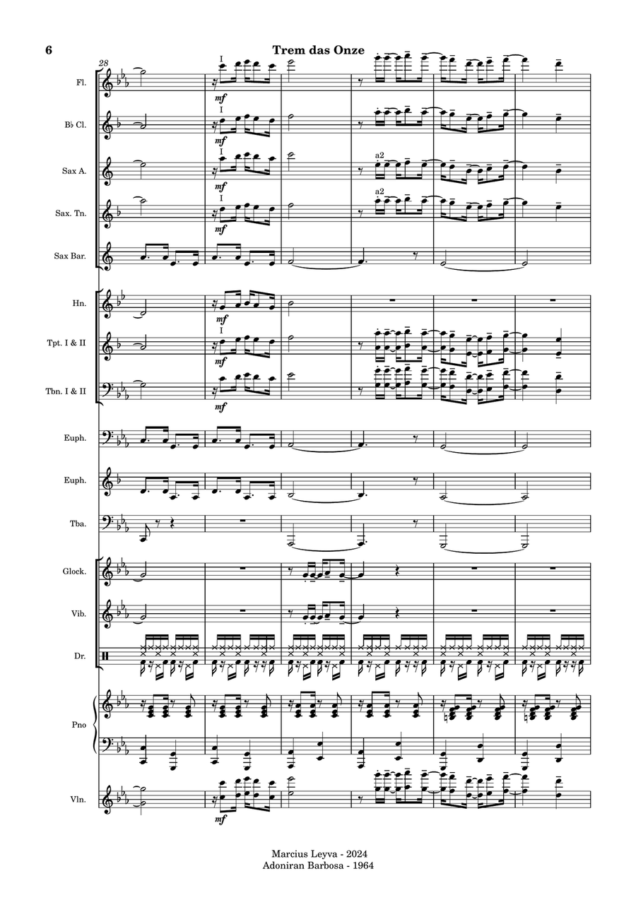Trem das Onze Trem das Onze Full Orchestra scores gallery preview page 6