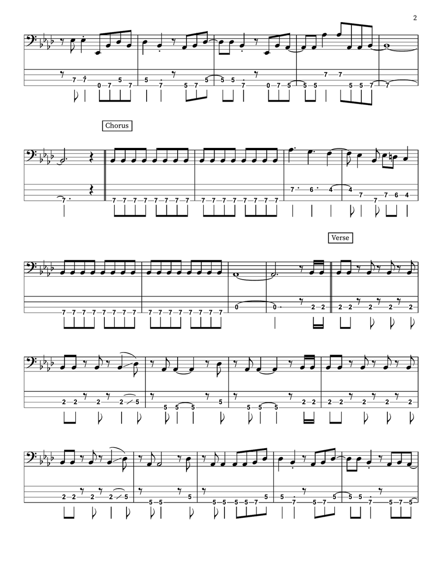 Shout It Out Loud Shout It Out Loud Bass Guitar scores gallery preview page 2