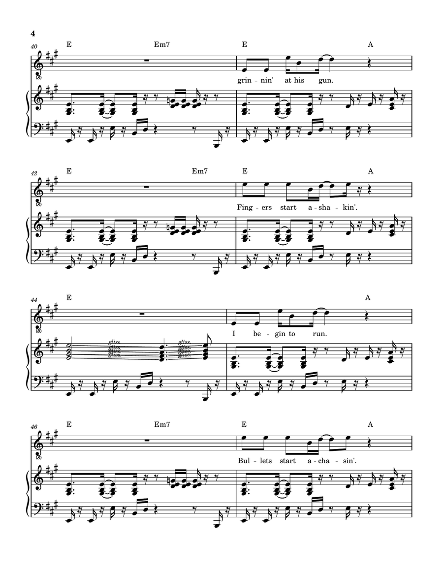 Medley: Funk #49 with Thank You (Falletin Me Be Mice Elf Again) and Funk 50 Piano, Vocal scores gallery preview page 5