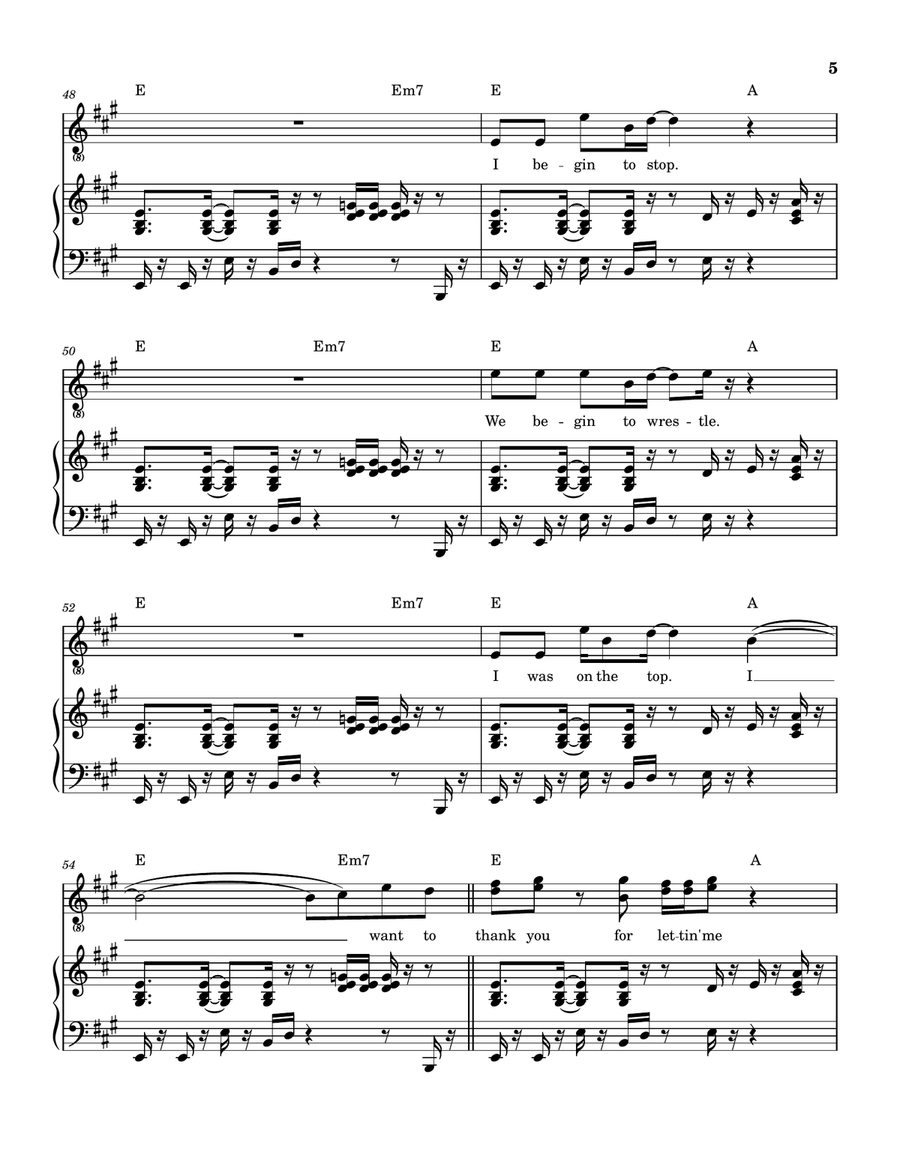 Medley: Funk #49 with Thank You (Falletin Me Be Mice Elf Again) and Funk 50 Piano, Vocal scores gallery preview page 6