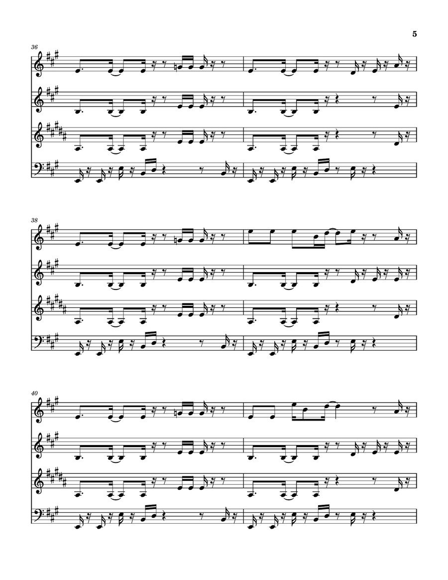 Medley: Funk #49 with Thank You (Falletin Me Be Mice Elf Again) and Funk 50 Woodwind Quartet scores gallery preview page 6