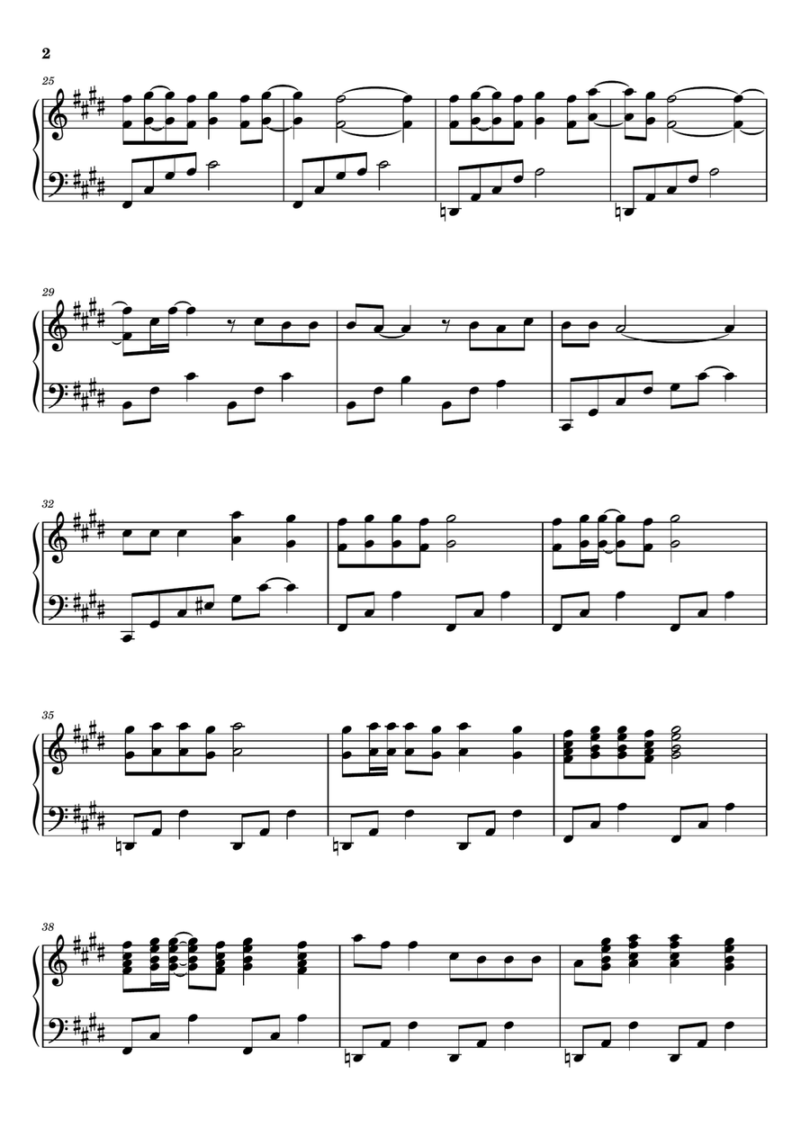 Blue Gangsta Blue Gangsta Piano Solo scores gallery preview page 2
