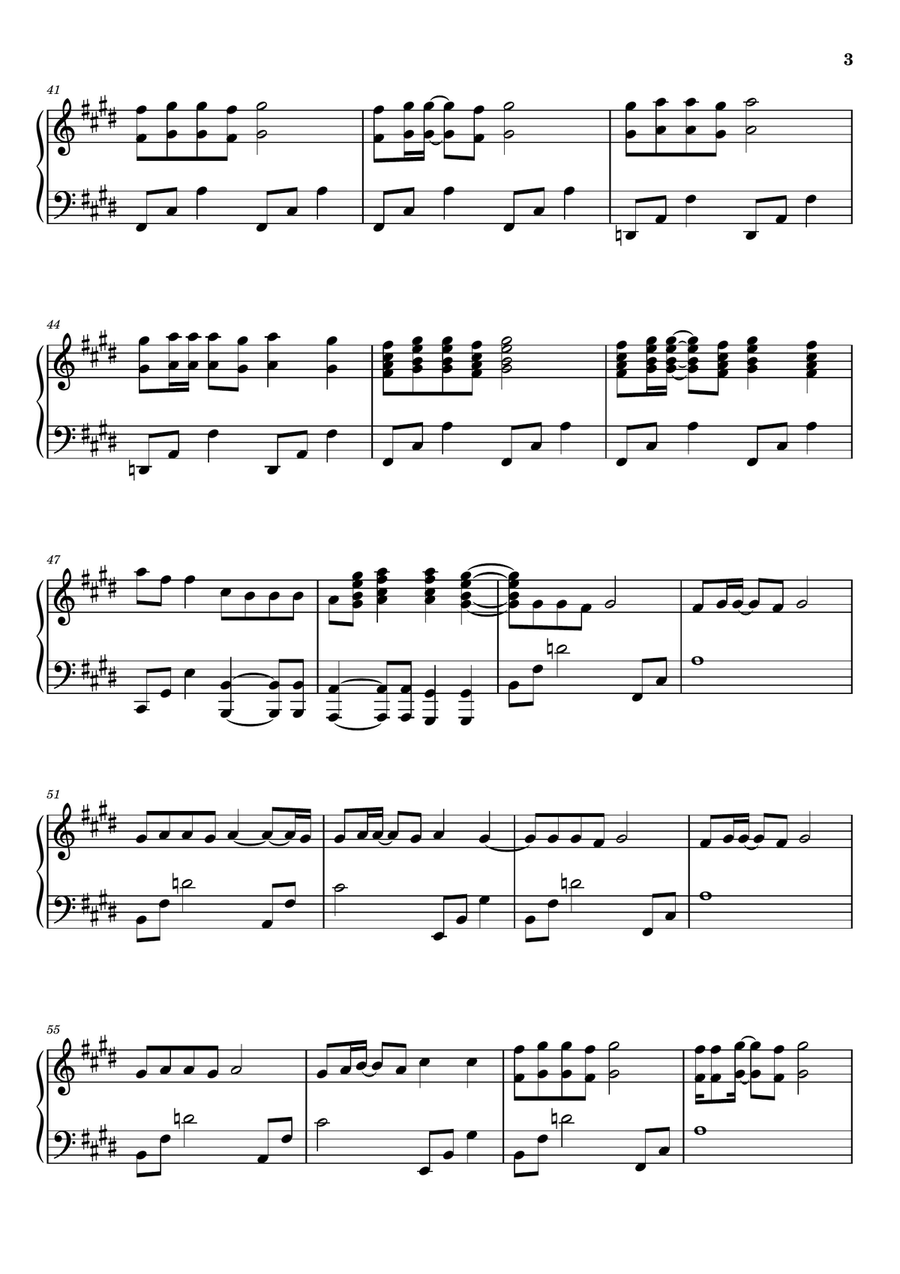 Blue Gangsta Blue Gangsta Piano Solo scores gallery preview page 3