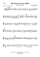 The End Of A Love Affair String Quartet scores gallery preview page 3