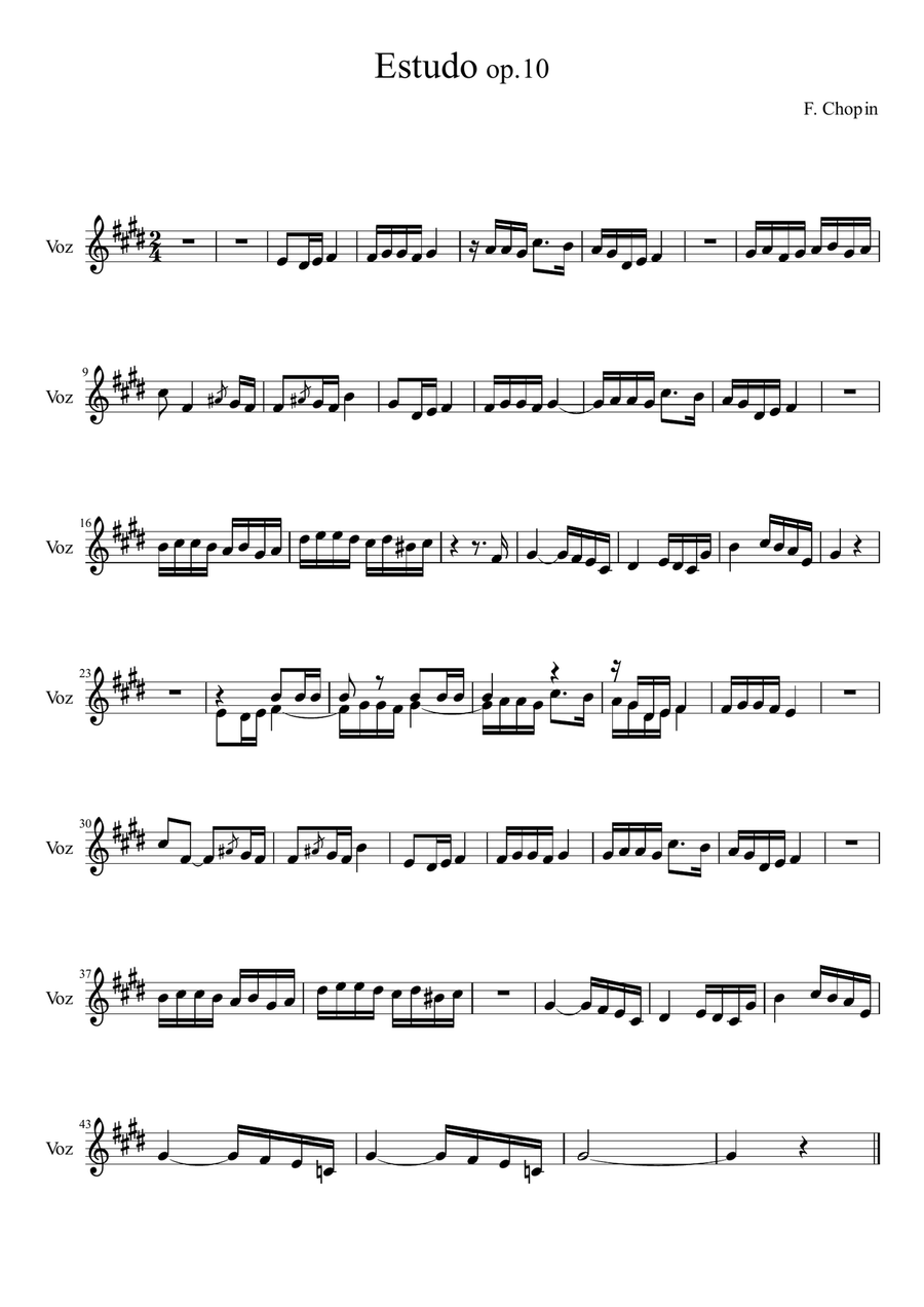 Etude op.10 nº3, 