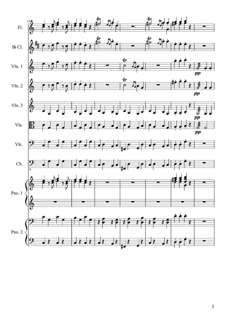 Kaiser-Walzer Kaiser-Walzer Chamber Orchestra scores gallery preview page 3