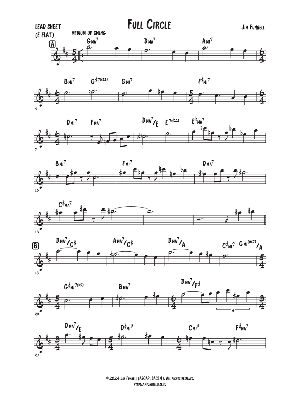 Full Circle (E-flat Instruments) C Instrument scores gallery preview page 1
