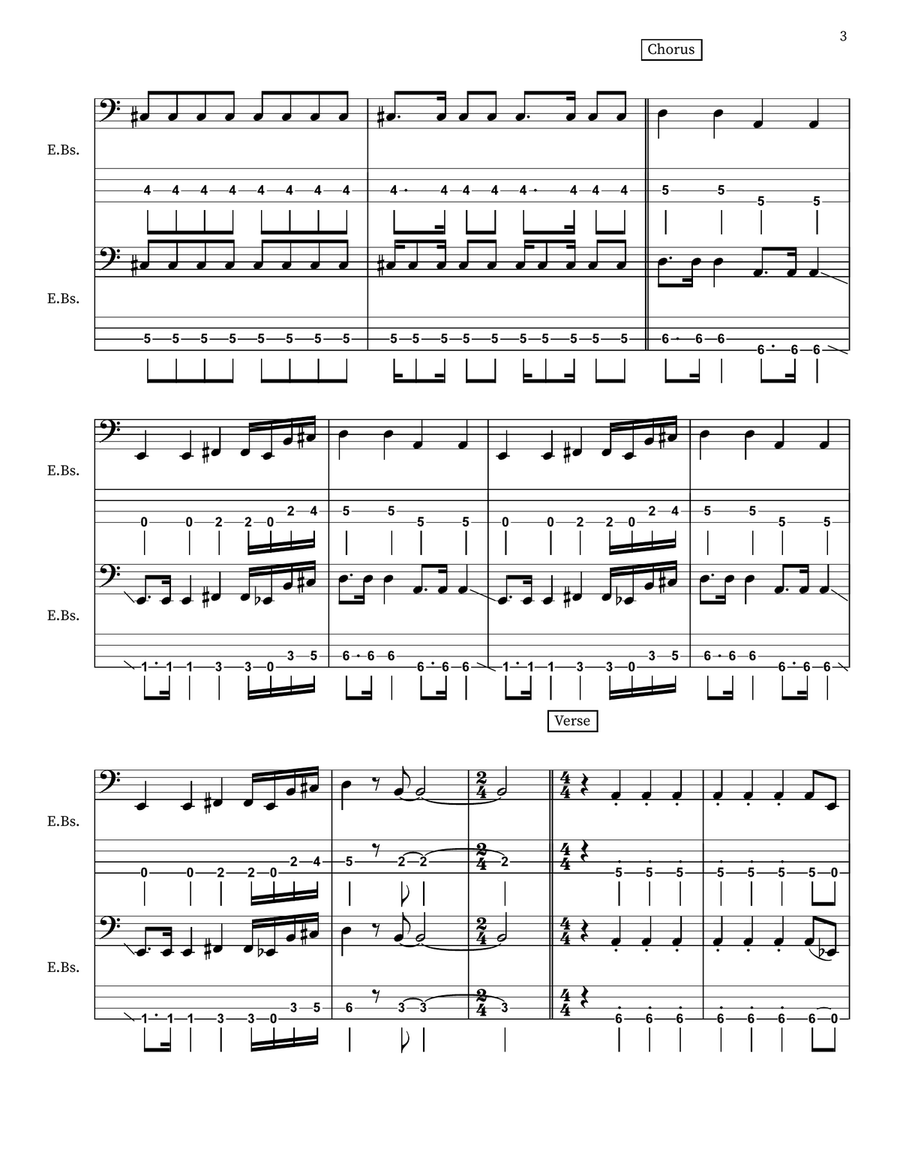 Miserable Miserable Acoustic Guitar scores gallery preview page 3