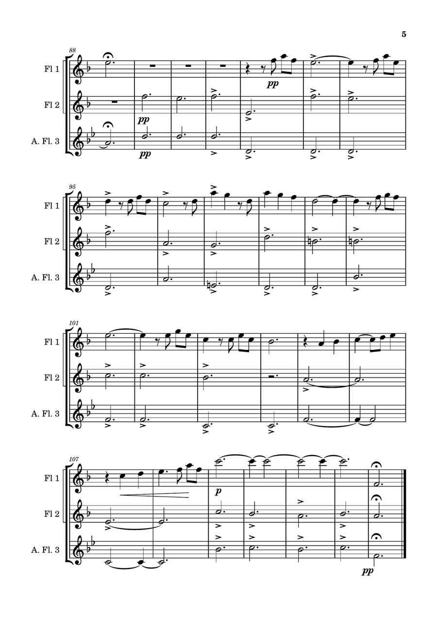 Up with end credits Up with end credits Woodwind Trio scores gallery preview page 5