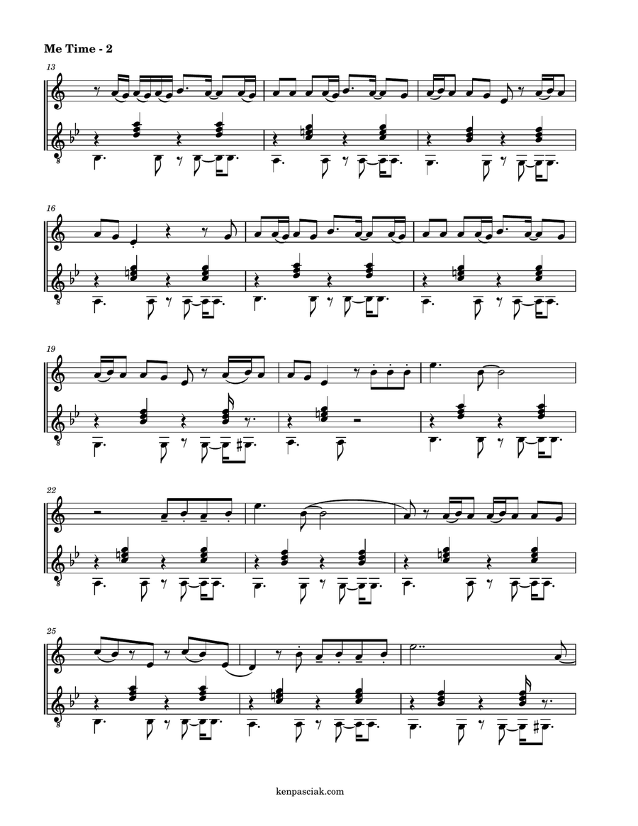 Me Time Me Time Trumpet Duet scores gallery preview page 2