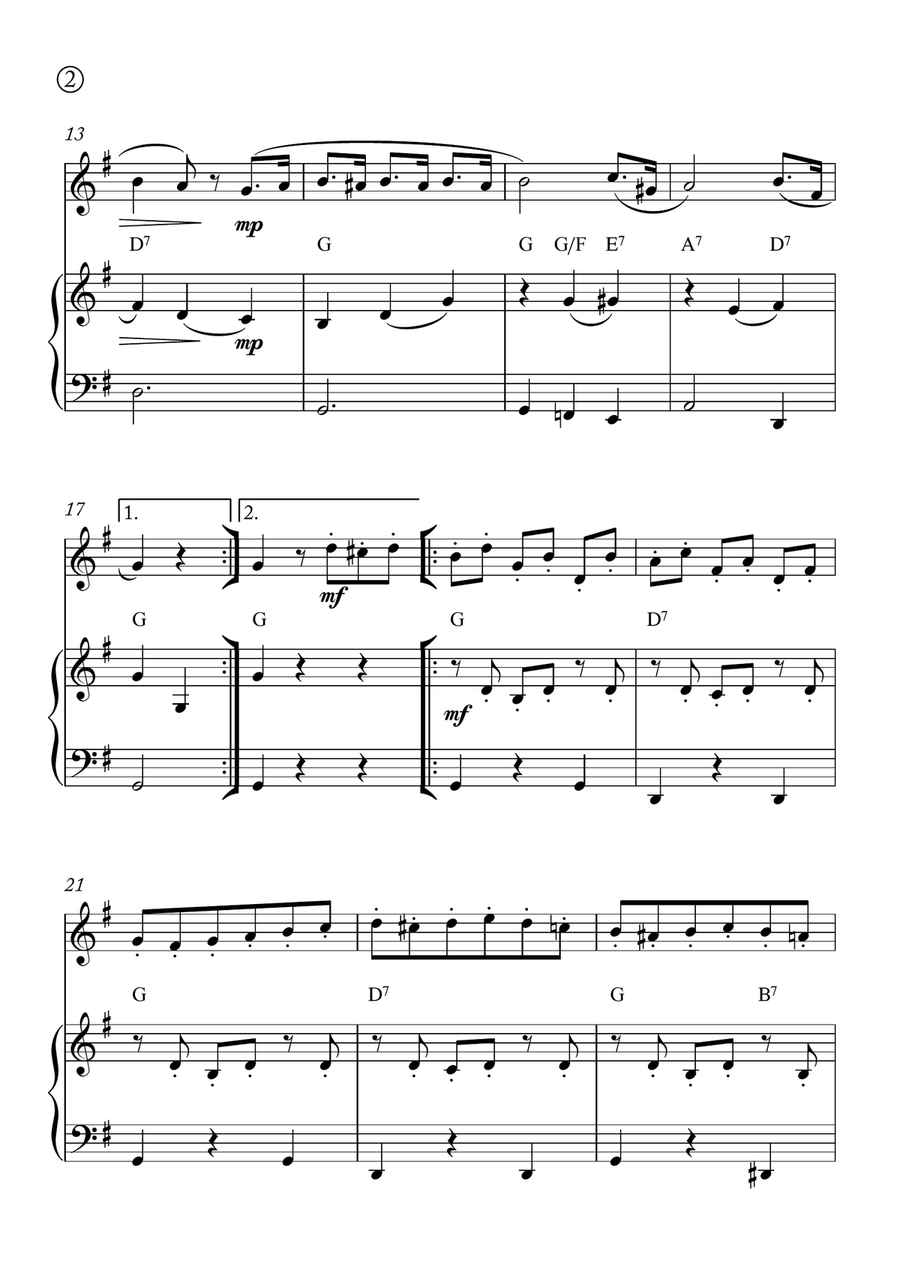 Minuet in G Minuet in G Chamber Music scores gallery preview page 2