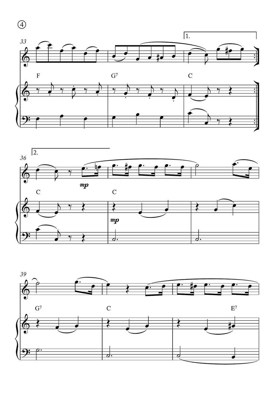 Minuet in G Minuet in G Chamber Music scores gallery preview page 4