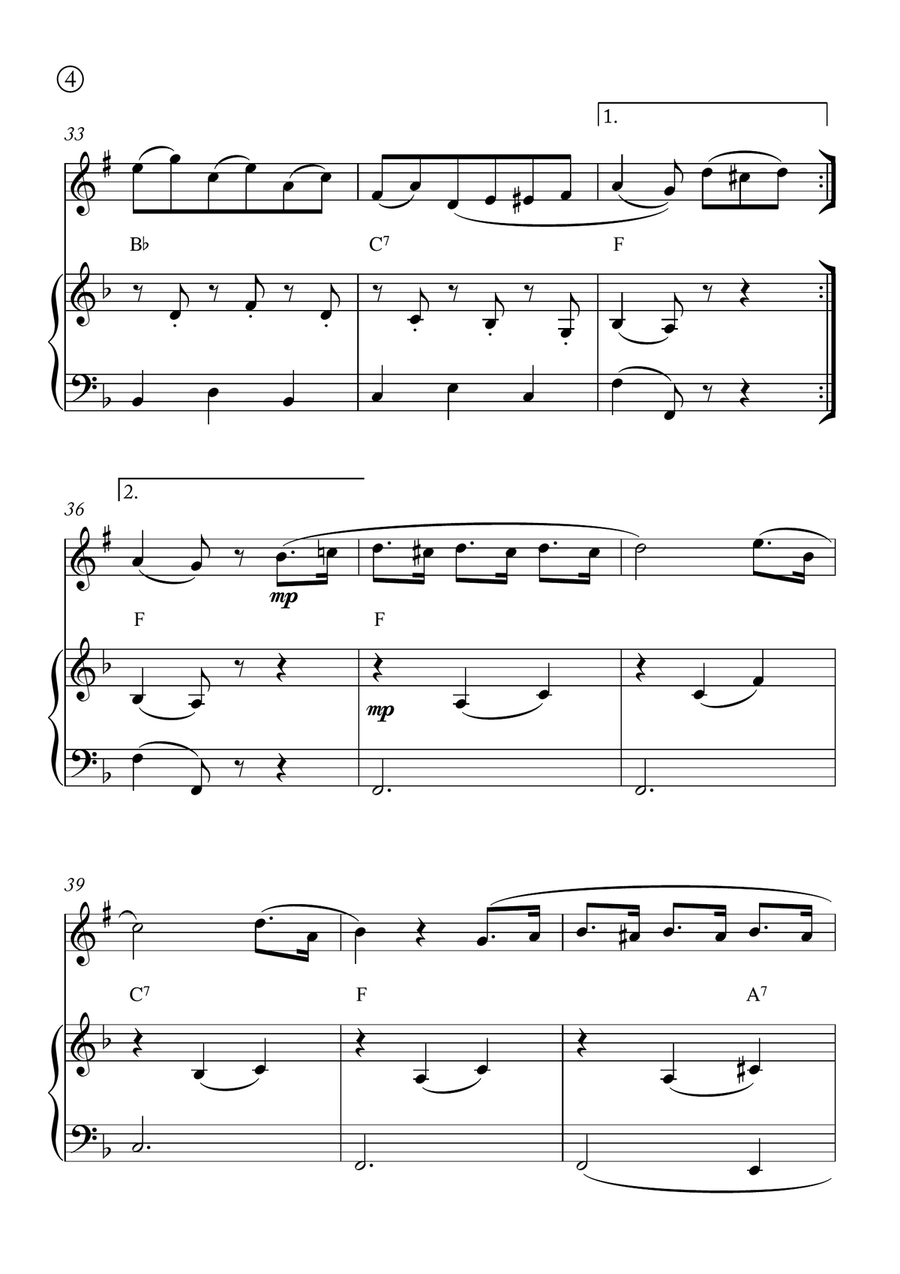 Minuet in G Minuet in G Chamber Music scores gallery preview page 4