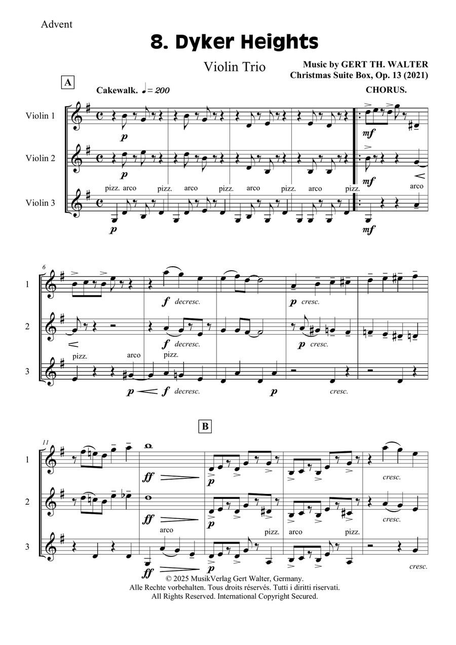 Dyker Heights Dyker Heights String Trio scores gallery preview page 1