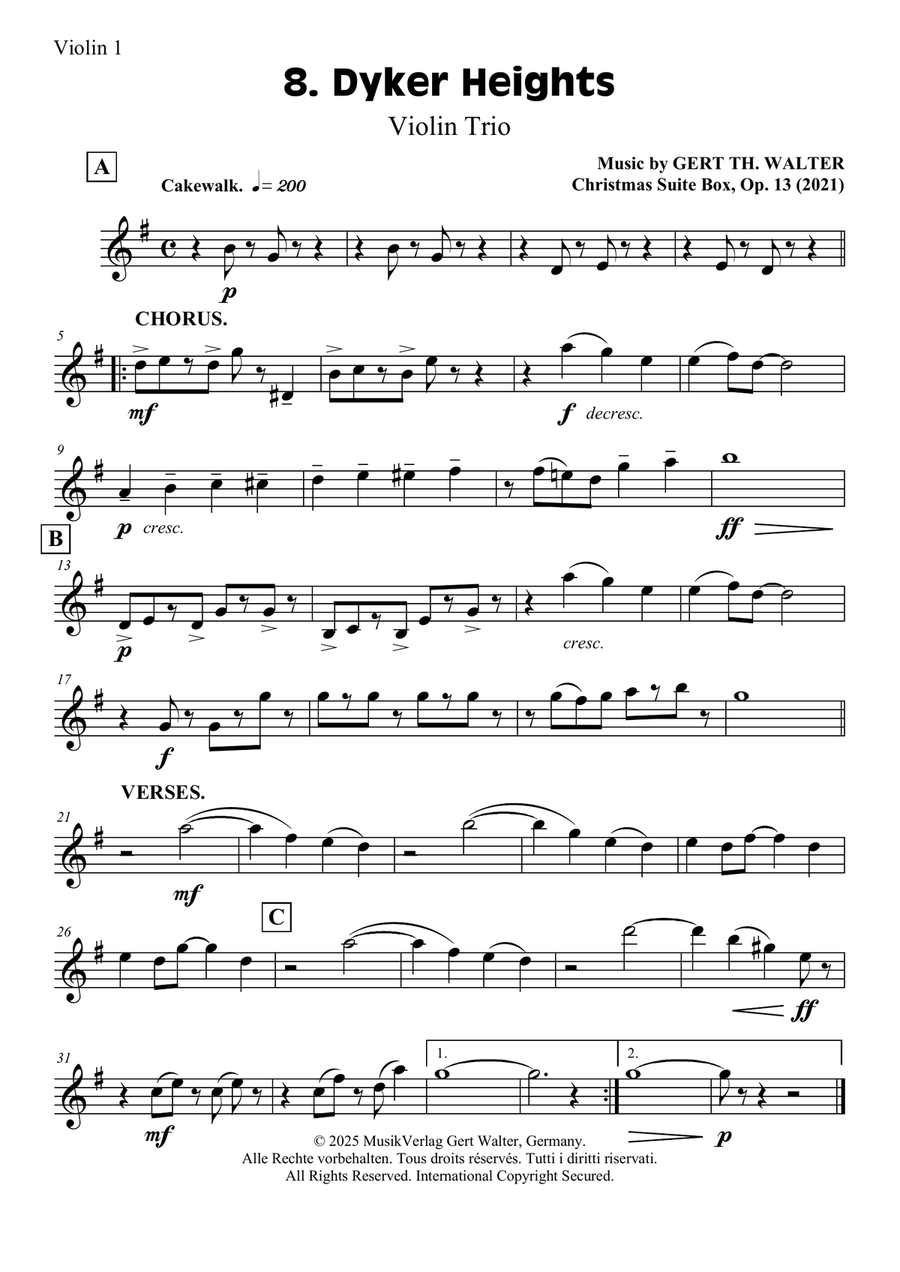 Dyker Heights Dyker Heights String Trio scores gallery preview page 3
