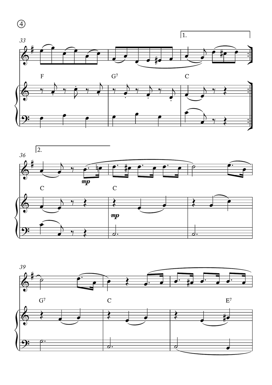 Minuet in G Minuet in G Chamber Music scores gallery preview page 4