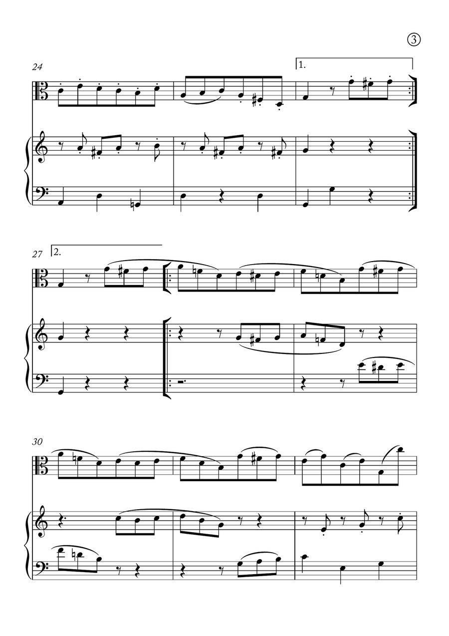 Minuet in G Minuet in G Chamber Music scores gallery preview page 3