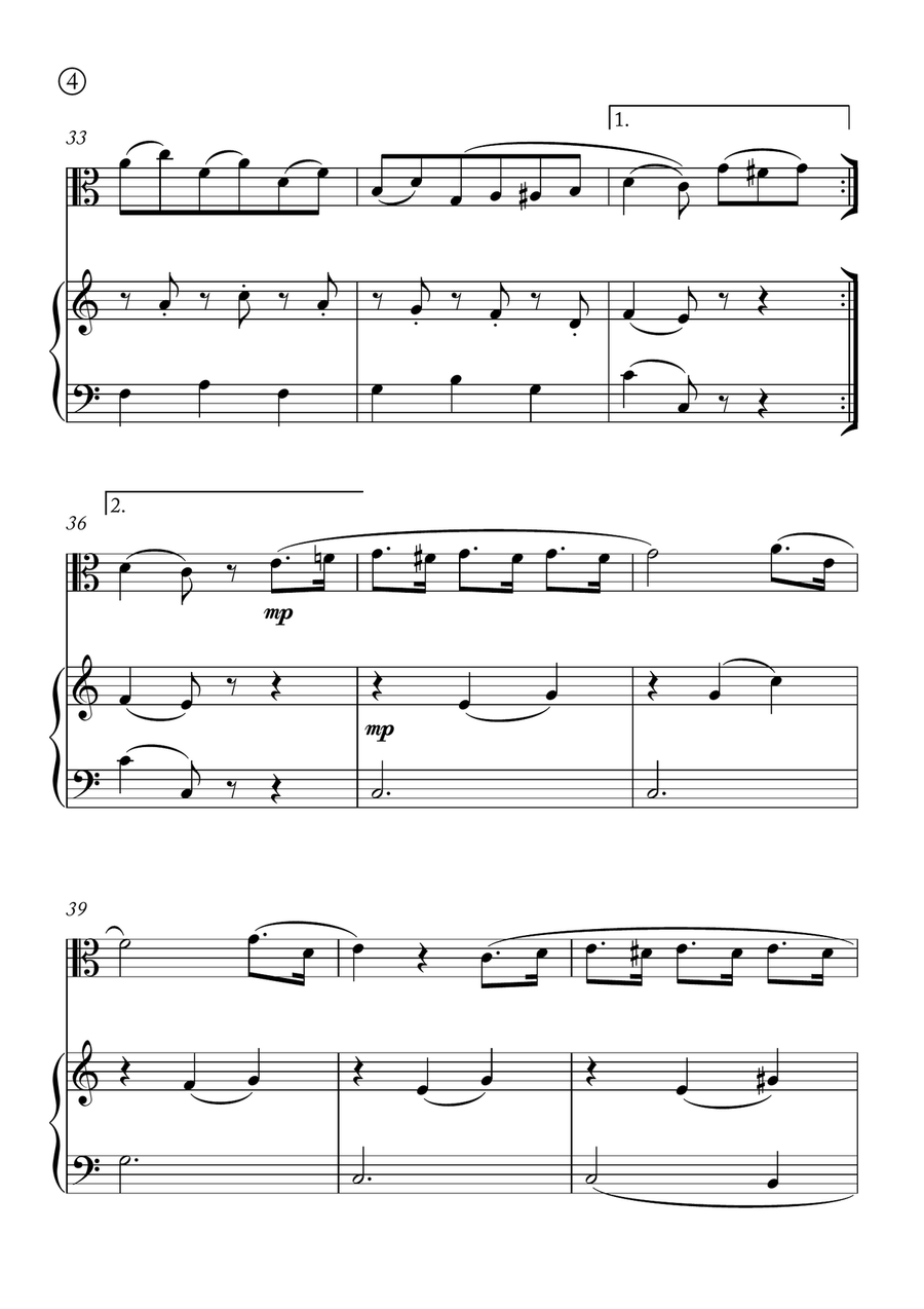 Minuet in G Minuet in G Chamber Music scores gallery preview page 4