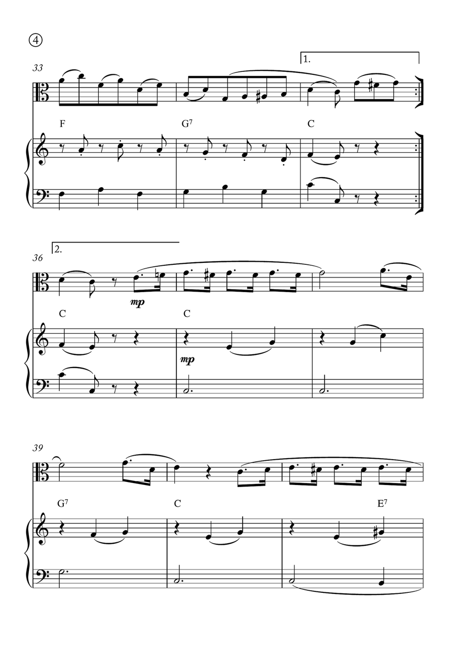 Minuet in G Minuet in G Chamber Music scores gallery preview page 4