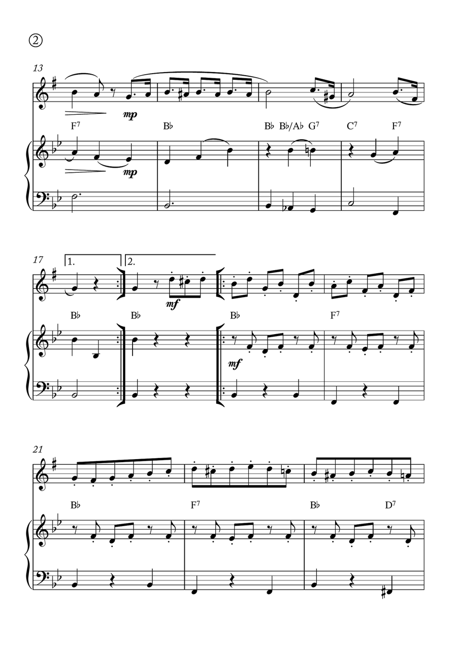 Minuet in G Minuet in G Chamber Music scores gallery preview page 2
