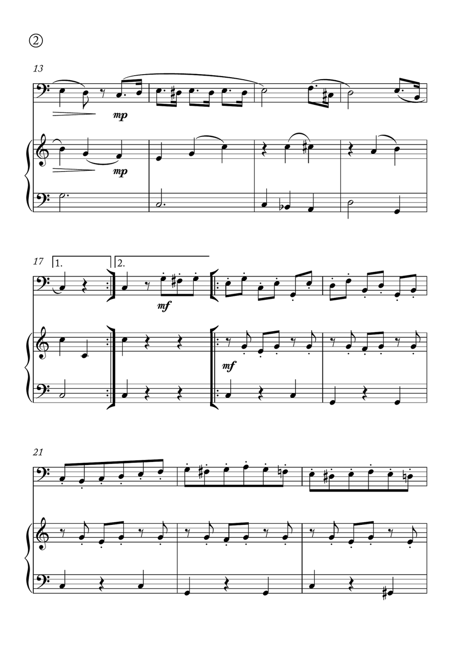Minuet in G Minuet in G Chamber Music scores gallery preview page 2