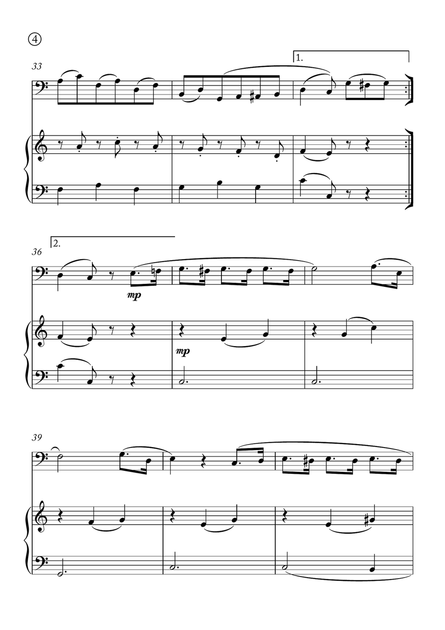 Minuet in G Minuet in G Chamber Music scores gallery preview page 4