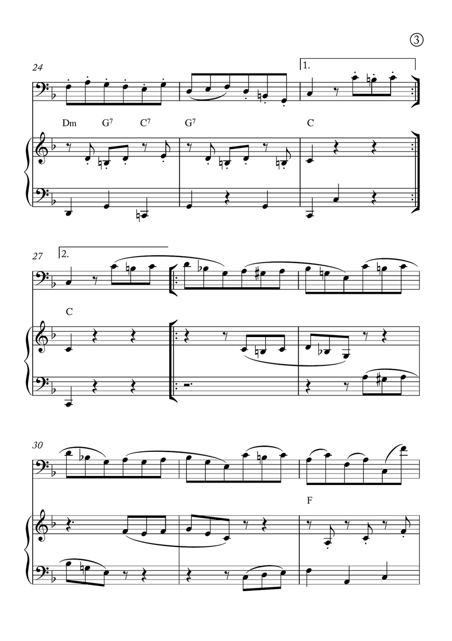 Minuet in G Minuet in G Chamber Music scores gallery preview page 3