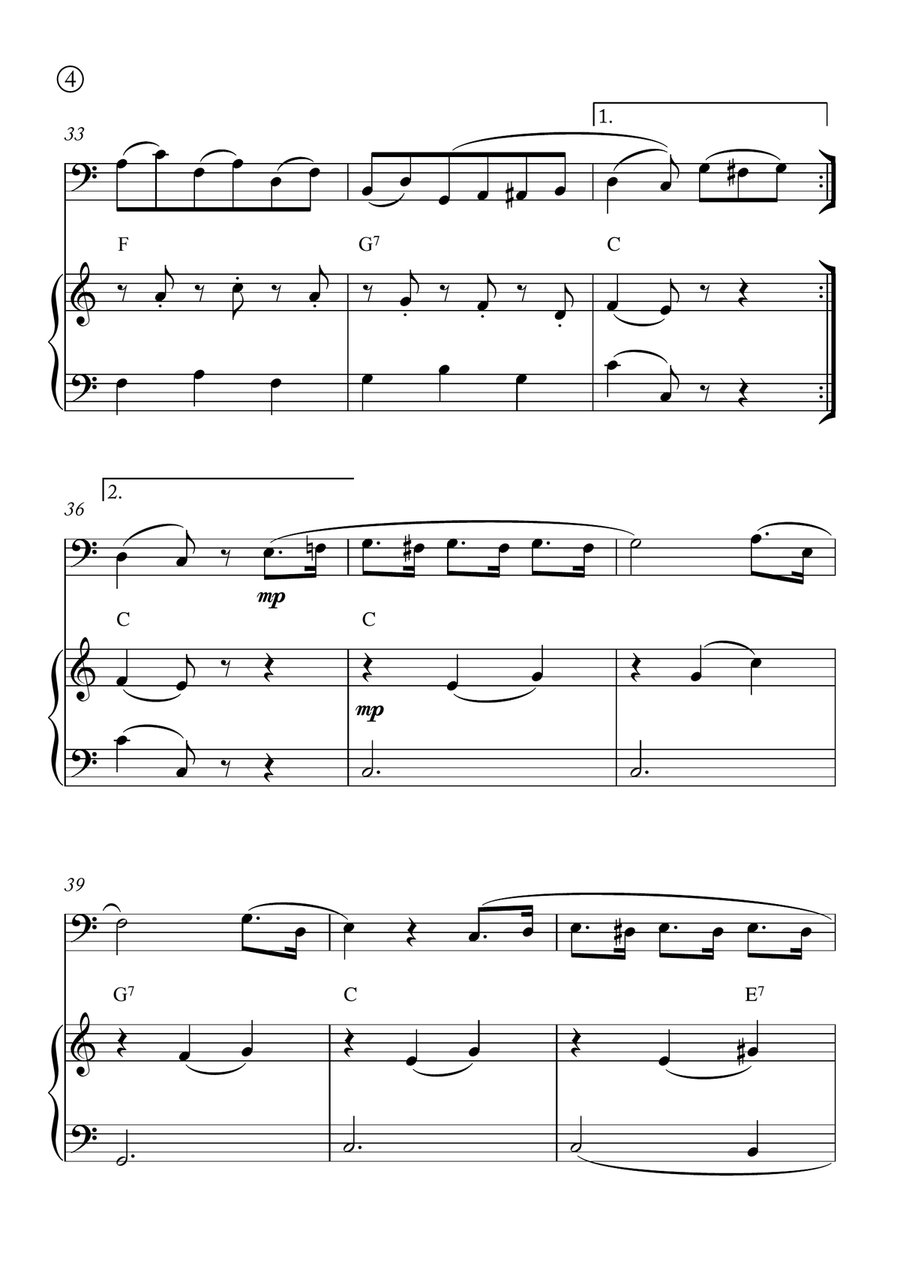 Minuet in G Minuet in G Chamber Music scores gallery preview page 4