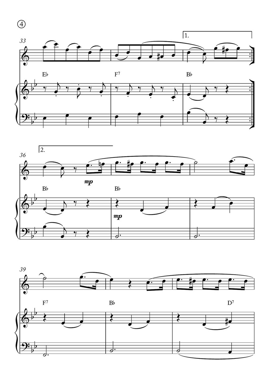 Minuet in G Minuet in G Chamber Music scores gallery preview page 4