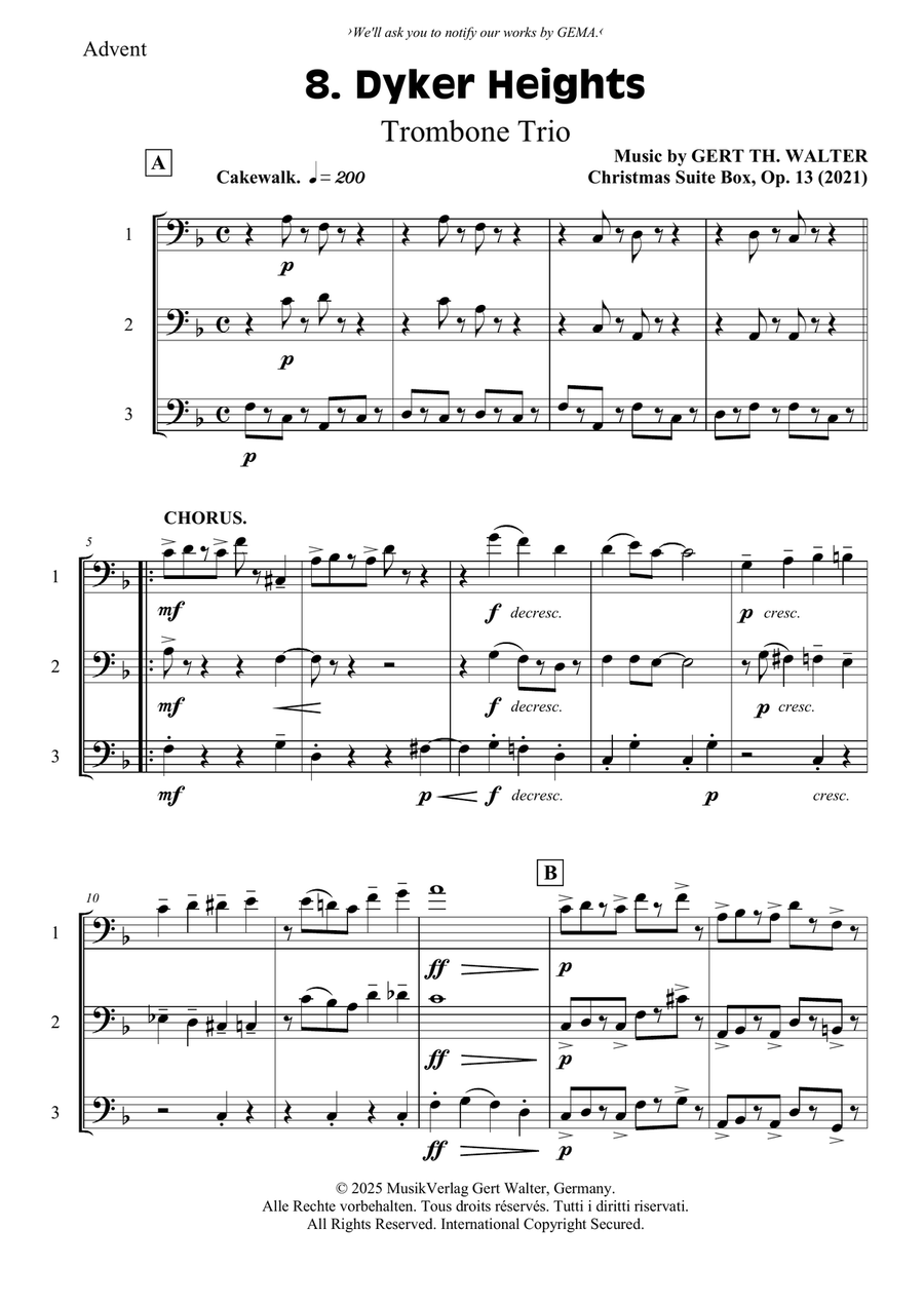 Dyker Heights Dyker Heights Trombone Trio scores gallery preview page 1