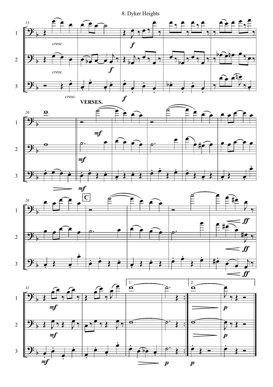 Dyker Heights Dyker Heights Trombone Trio scores gallery preview page 2