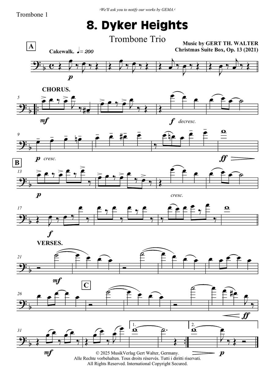 Dyker Heights Dyker Heights Trombone Trio scores gallery preview page 3