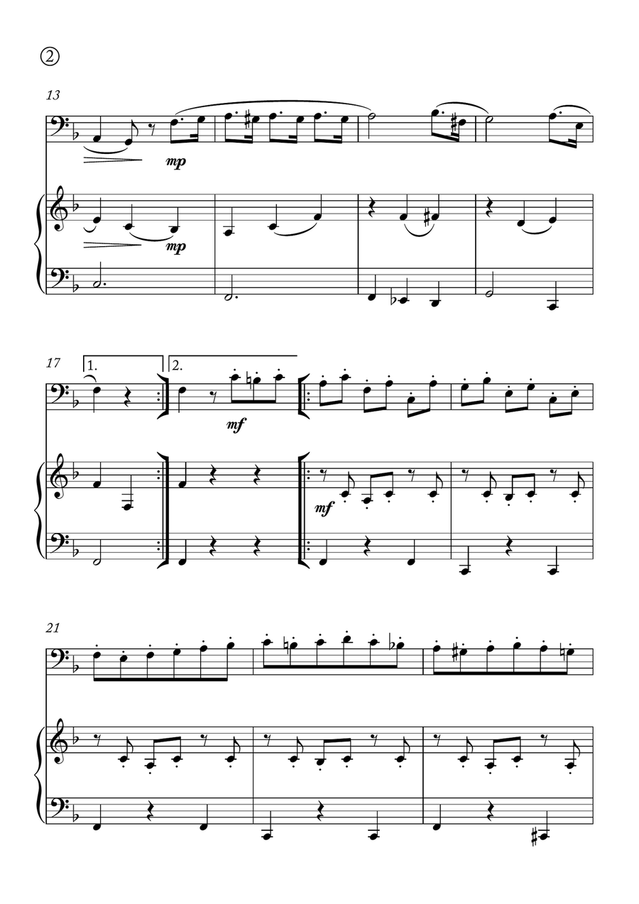 Minuet in G Minuet in G Chamber Music scores gallery preview page 2