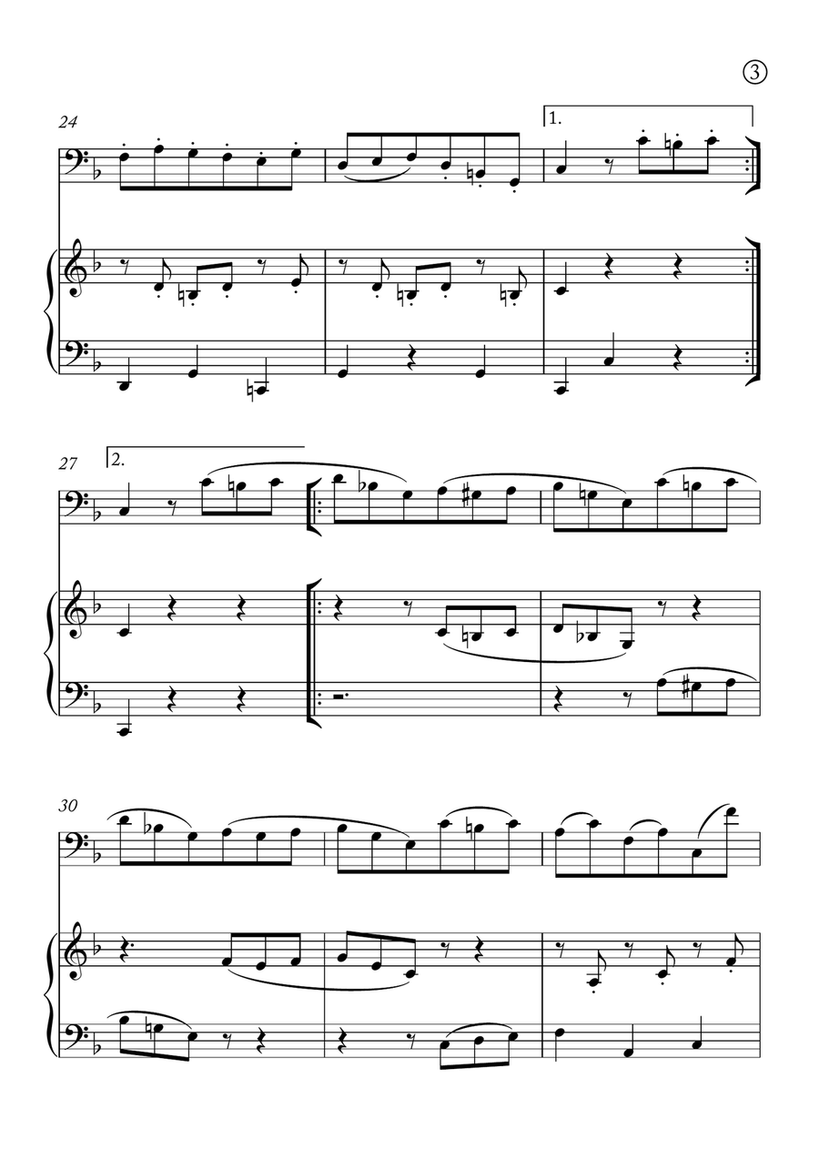Minuet in G Minuet in G Chamber Music scores gallery preview page 3