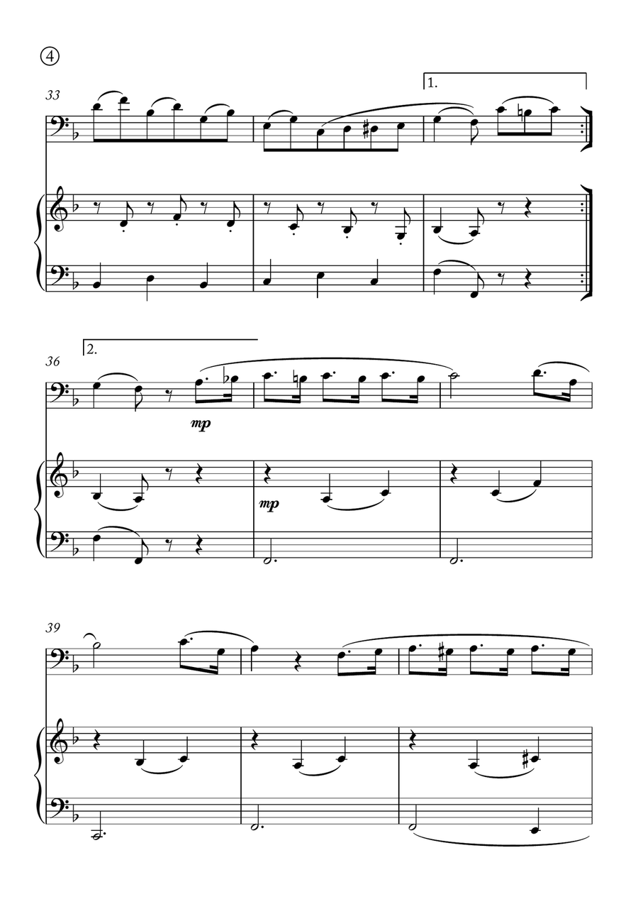 Minuet in G Minuet in G Chamber Music scores gallery preview page 4