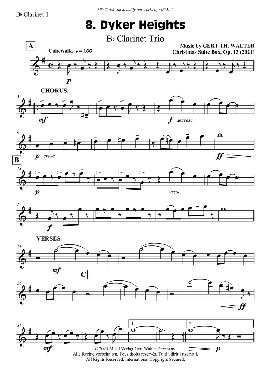 Dyker Heights Dyker Heights Clarinet Trio scores gallery preview page 3