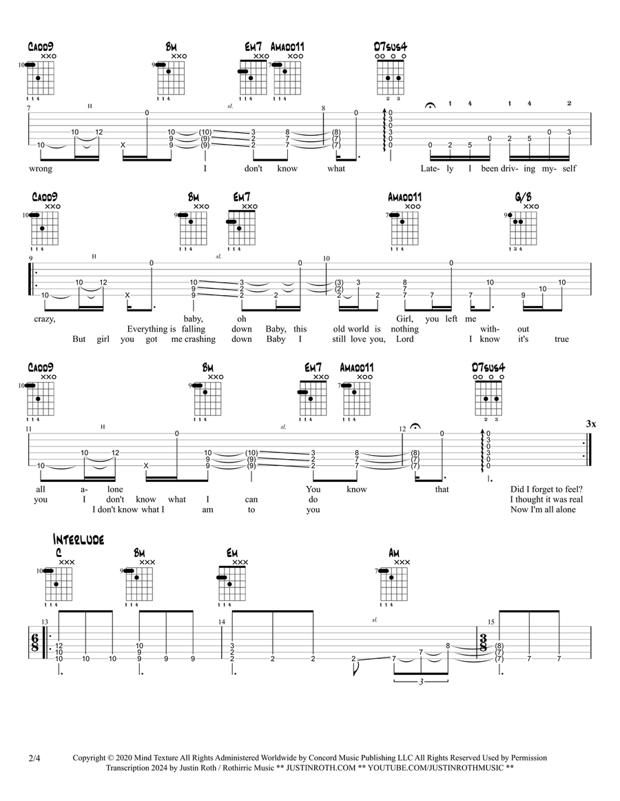 In Too Deep Acoustic Guitar scores gallery preview page 2