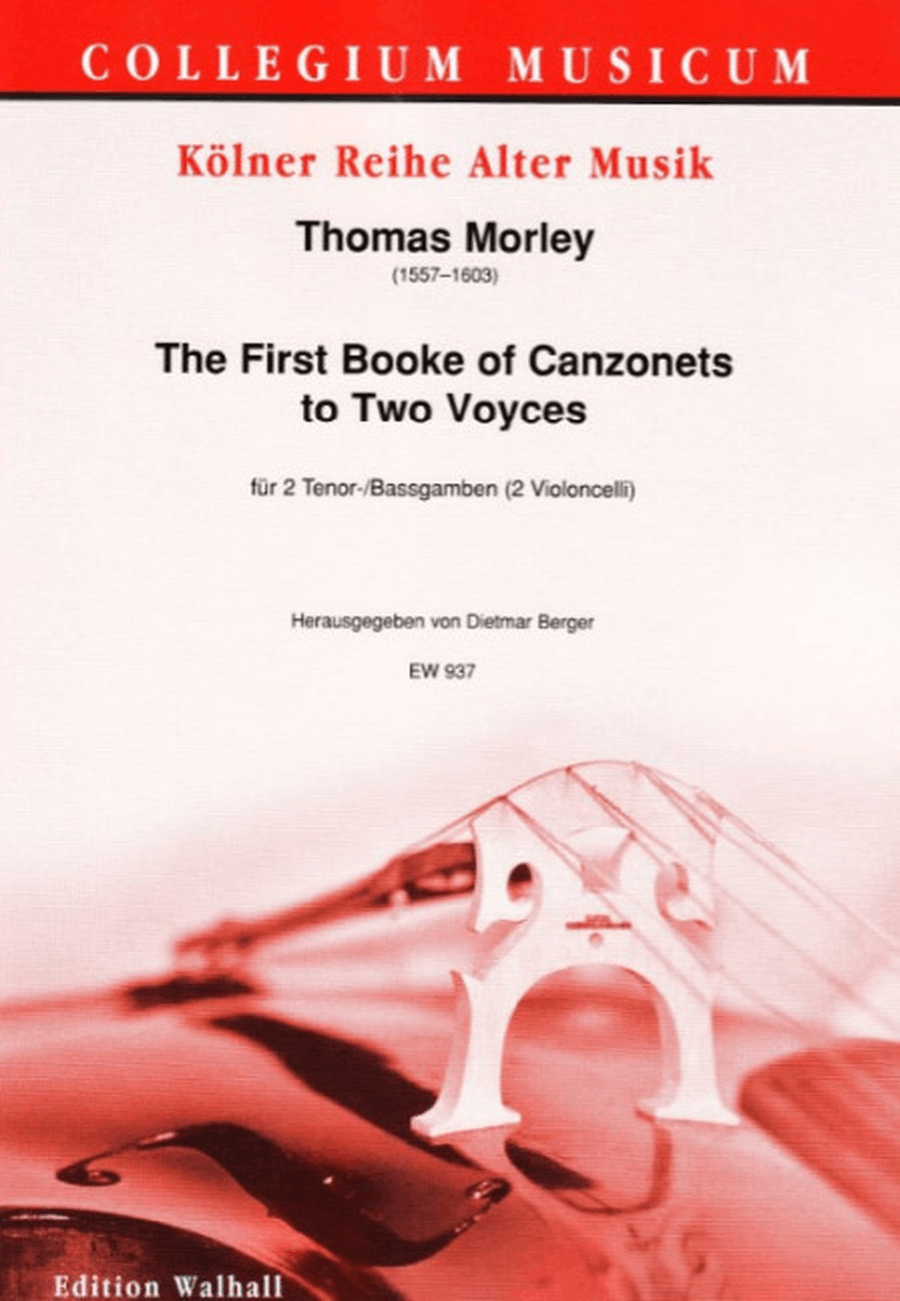 The first Booke of Canzonets to 2 Voyces Cello scores gallery preview page 1
