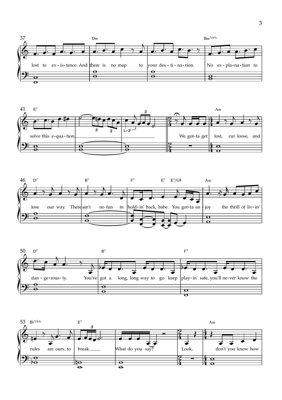Get Lost Get Lost Piano, Vocal scores gallery preview page 3