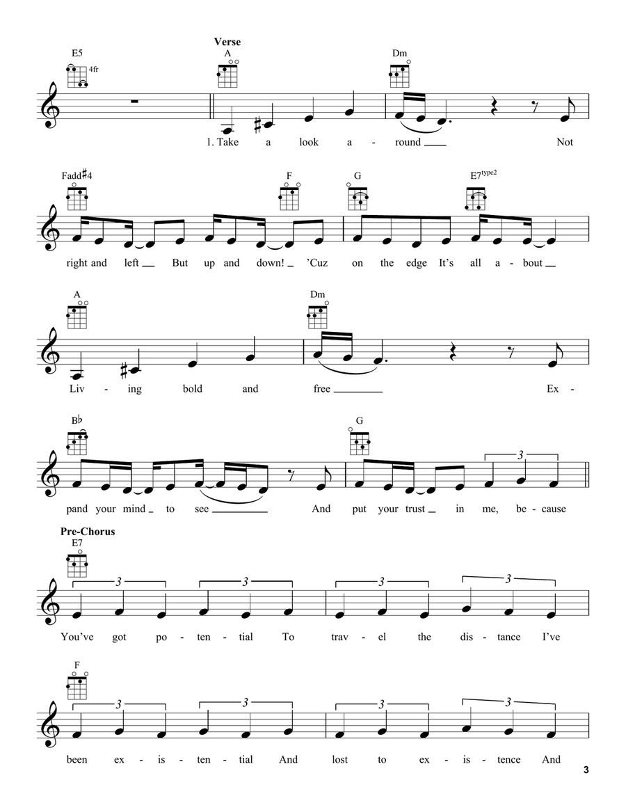 Get Lost (from Moana 2) Get Lost (from Moana 2) Ukulele scores gallery preview page 3