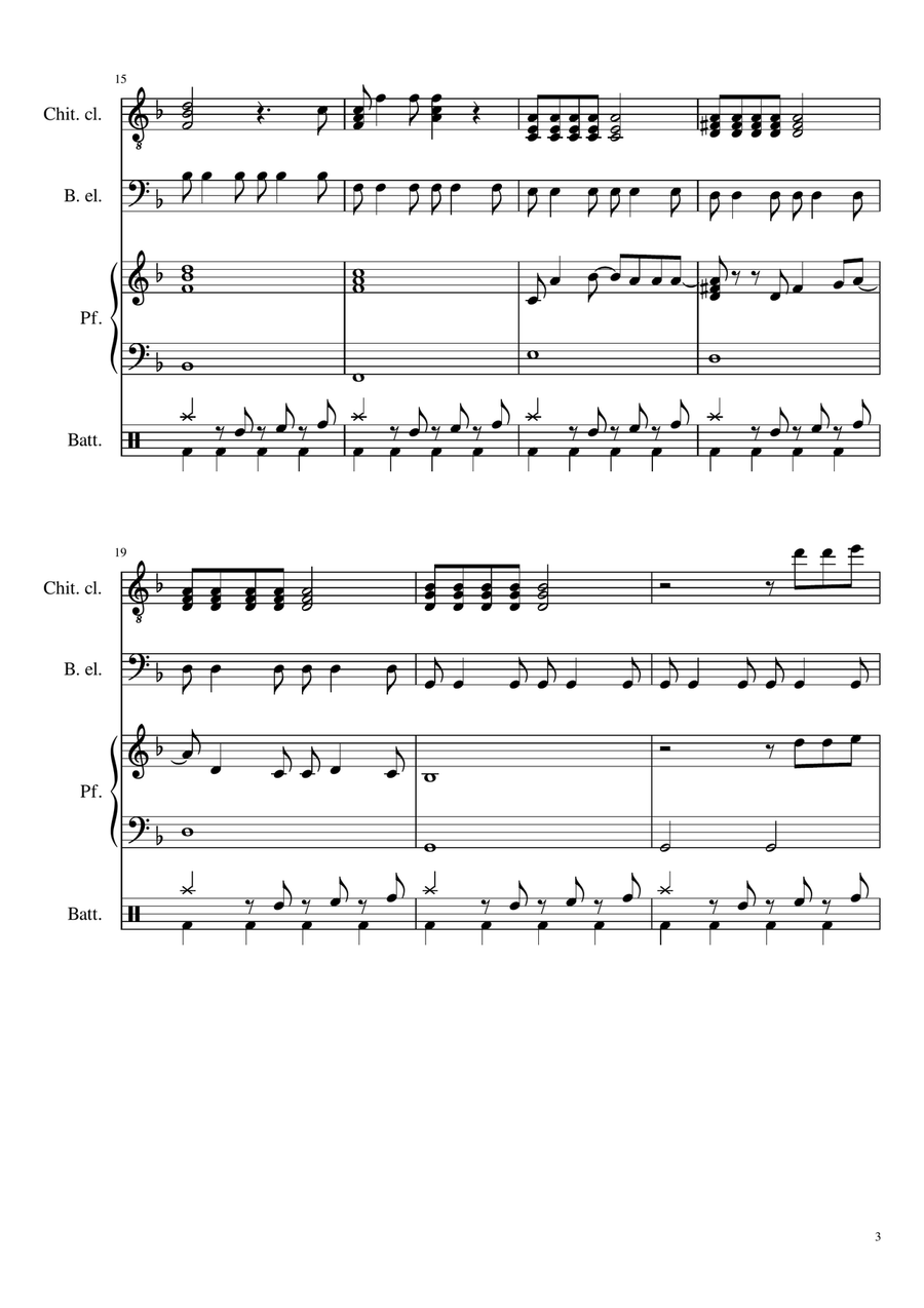 Beyond (End Credit Version) - Score Only Small Ensemble scores gallery preview page 3
